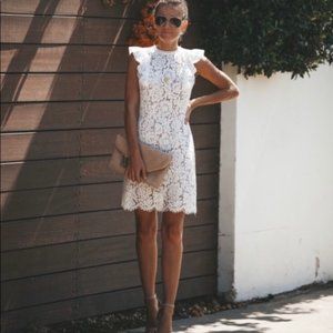 NWOT Vici Unveiled White Lace Dress Size Small